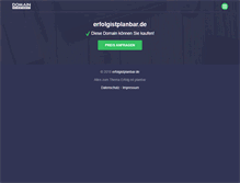 Tablet Screenshot of erfolgistplanbar.de